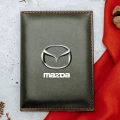 Mazda Logolu Ruhsat Kılıfı Termo Deri Ruhsat Kabı