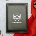 Dodge Logolu Termo Deri Ruhsat Kabı