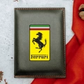 Ferrari Logolu Termo Deri Ruhsat Kabı