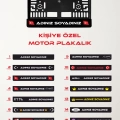 Kişiye Özel İsimli Motor Plakalık