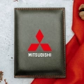 Mitsubishi Logolu Termo Deri Ruhsat Kabı