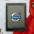 Volvo Logolu Termo Deri Ruhsat Kabı
