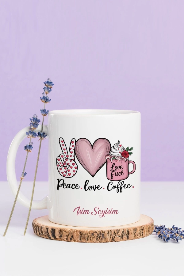 Coffe Love Tasarımlı  Kupa Bardak