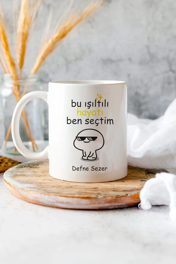 Motto Tasarımlı Kişiye Özel Kupa Bardaklar