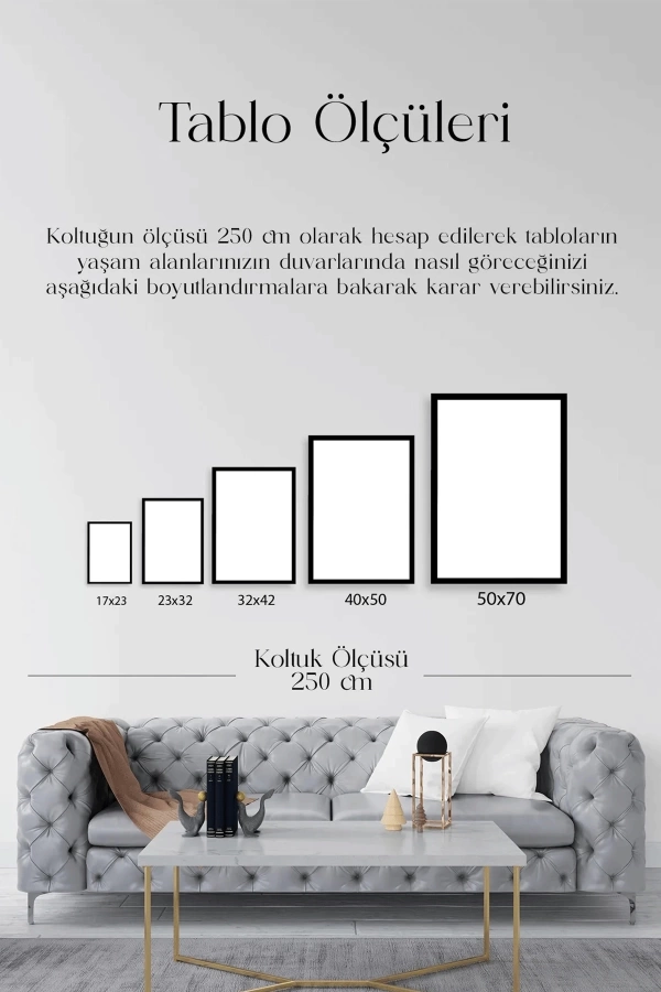 Motivasyon Doğal Ahşap Çerçeveli 3 lü Tablo