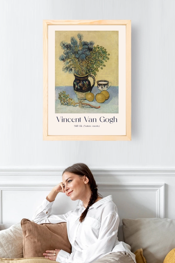 Vincent Van Gogh Doğal Ahşap Çerçeveli Tekli Tablo