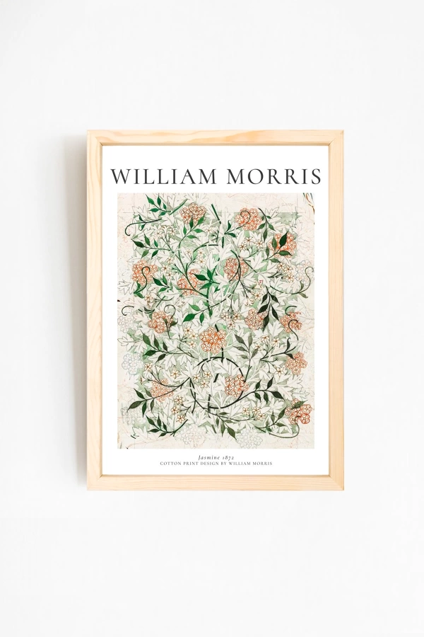 William Morris Tasarımlı Doğal Ahşap Çerçeveli Tablo 03-4