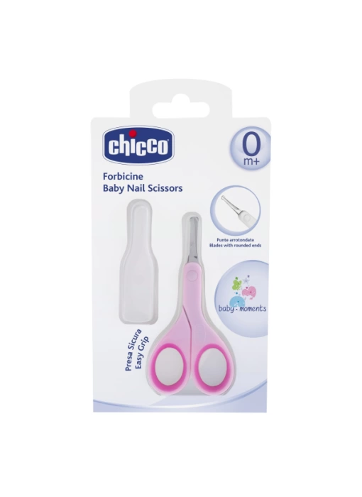 Chicco Kapaklı Tırnak Makası - Pembe