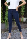 Yüksek Bel Skinny Jean Pantolon  - LACİVERT