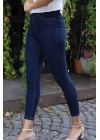 Yüksek Bel Skinny Jean Pantolon  - LACİVERT