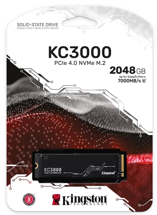 2TB KINGSTON KC3000 M.2 NVMe PCIe 4.0 SKC3000D/2048G 7000/7000MB/s