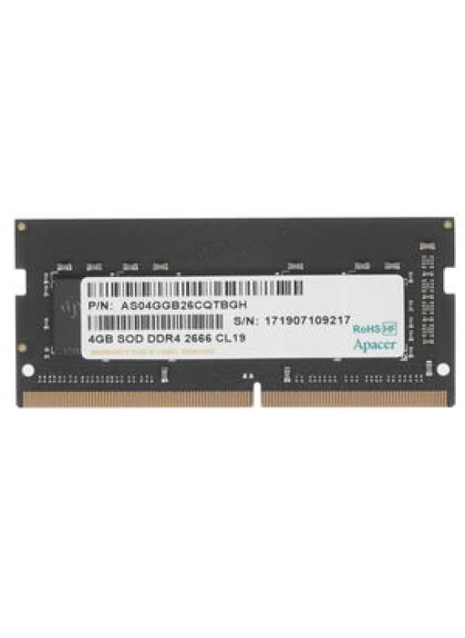 Apacer 4GB (1x4GB) 2666Mhz CL19 DDR4 Notebook SODIMM Ram (ES.04G2V.KNH)