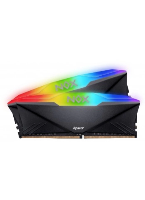 Apacer NOX RGB 16GB (2x8GB) 3200MHz CL16 DDR4 Gaming Ram (AH4U16G32C28YNBAA-2)