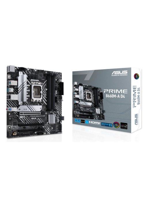 ASUS PRIME B660M-A D4 DDR4 5333(OC) HDMI DP M.2 mATX 1700P