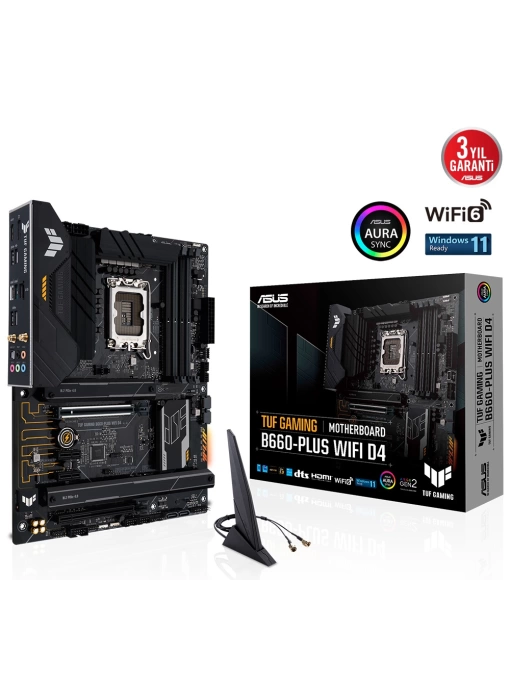 ASUS TUF GAMING B660-PLUS WIFI D4 DDR4 5333(OC) HDMI DP ATX 1700p