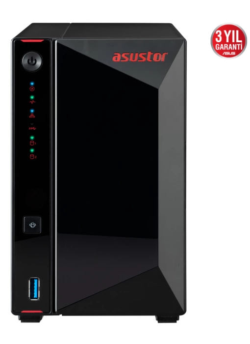 ASUSTOR AS5202T 2 SLOT 2GB DDR4 3.5 NAS DEPOLAMA ÜNİTESİ