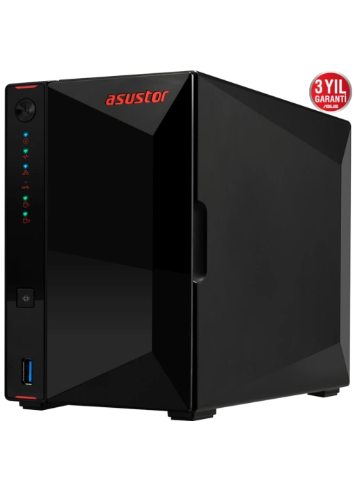 ASUSTOR AS5202T 2 SLOT 2GB DDR4 3.5 NAS DEPOLAMA ÜNİTESİ