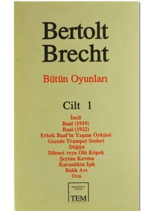 Bütün Oyunları Cilt: 1