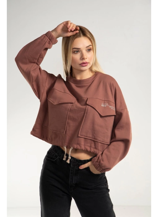 Cepli Crop Sweatshirt - TOPRAK