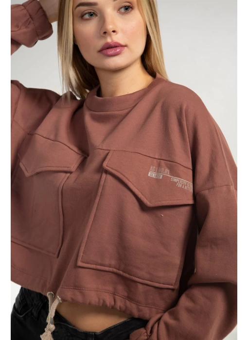 Cepli Crop Sweatshirt - TOPRAK