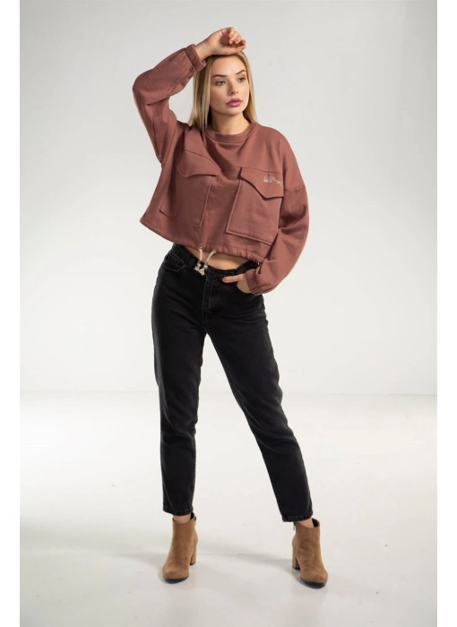 Cepli Crop Sweatshirt - TOPRAK