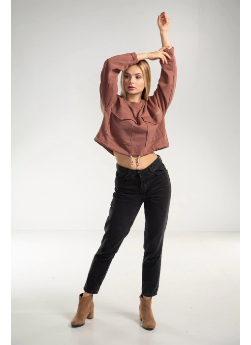 Cepli Crop Sweatshirt - TOPRAK