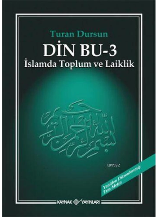 Din Bu - 3; İslamda Toplum ve Laiklik