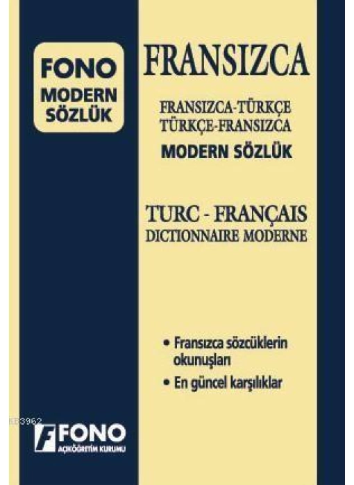 Fransızca Modern Sözlük; Fransızca-Türkçe / Türkçe-Fransızca