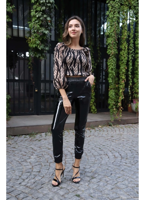Madonna Yaka Crop Bluz - BEJ