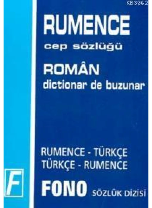 Rumence Cep Sözlüğü; Rumence-Türkçe  Türkçe-Rumence