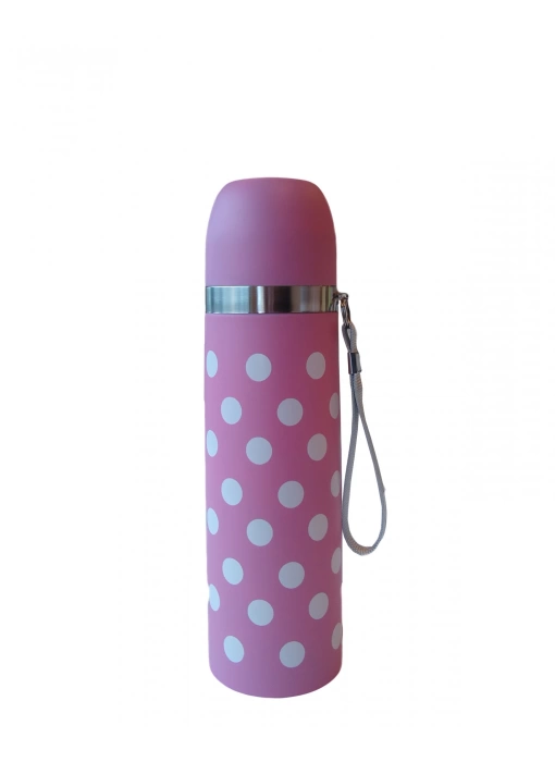Sema Baby Puantiyeli Bebek Termosu 500 ml - Pembe