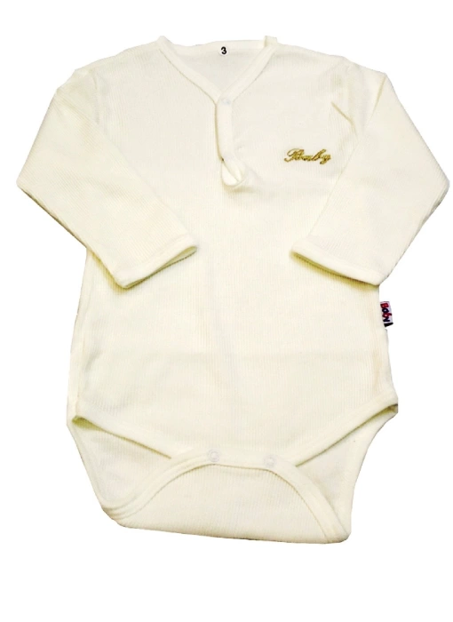 Sema Baby Uzun Kol Kaşkorse Badi (Body) - Ekru 0-6 Ay