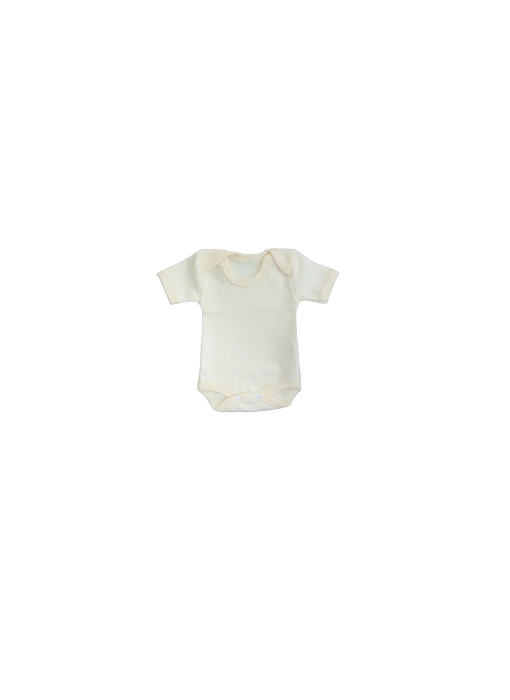 Sema Baby Yarım Kol Badi (Body) 0-3 Ay - Ekru