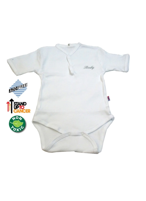 Sema Baby Yarım Kol Kaşkorse Badi (Body) - Beyaz 0-6 Ay