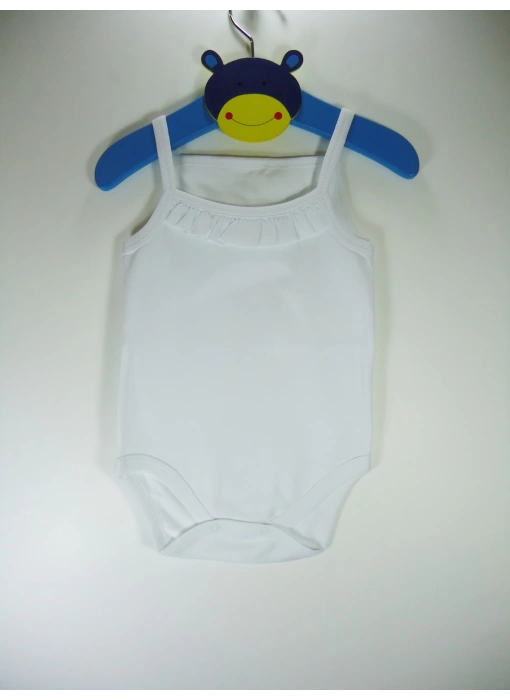 Sema Bebe Penye ip Askılı Badi (Body) - Beyaz 3-6 Ay