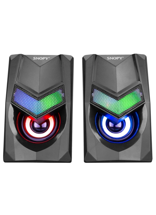 SNOPY SN-X25 2.0  RGB IŞIKLI 3WX2SİYAH USB SPEAKER