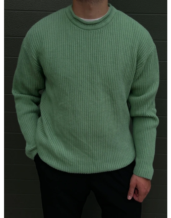 Bisiklet Yaka Oversize Kazak