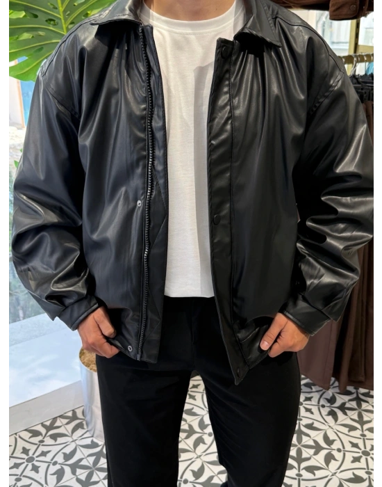 Deri Bomber Ceket