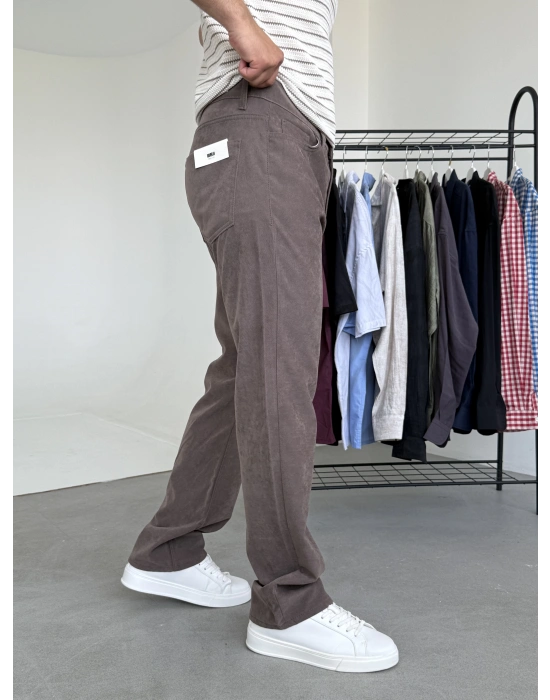 Kadife Dokulu Kumaş Pantolon
