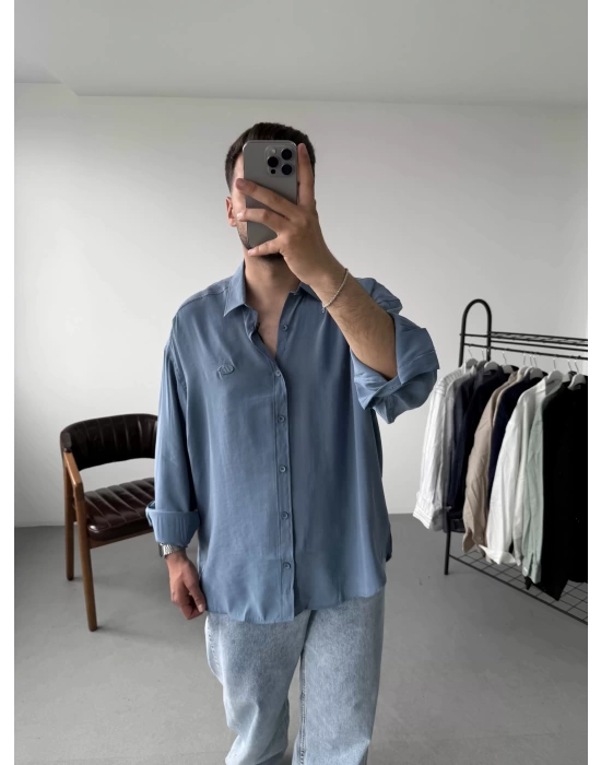Modal Kumaş Oversize Gömlek