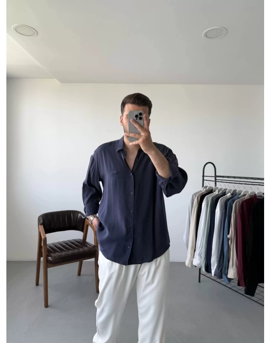 Modal Kumaş Oversize Gömlek