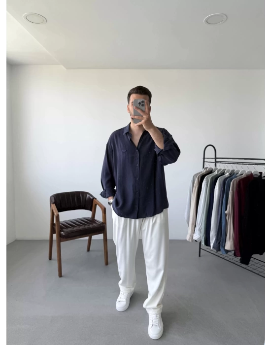 Modal Kumaş Oversize Gömlek