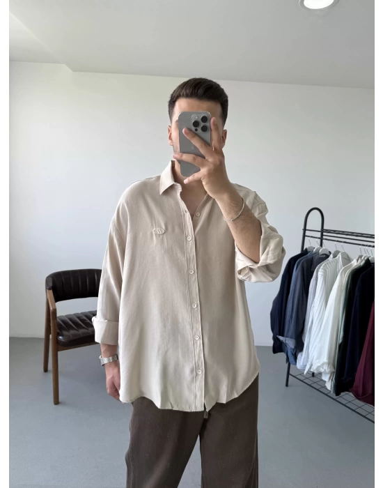 Modal Kumaş Oversize Gömlek