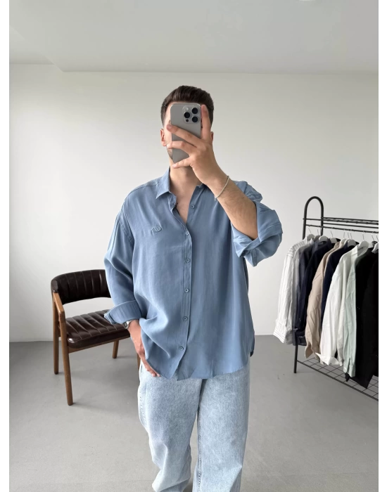 Modal Kumaş Oversize Gömlek