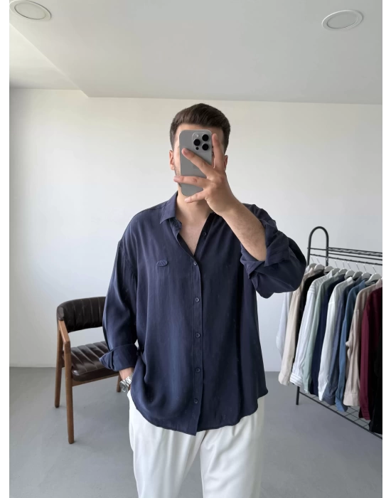 Modal Kumaş Oversize Gömlek