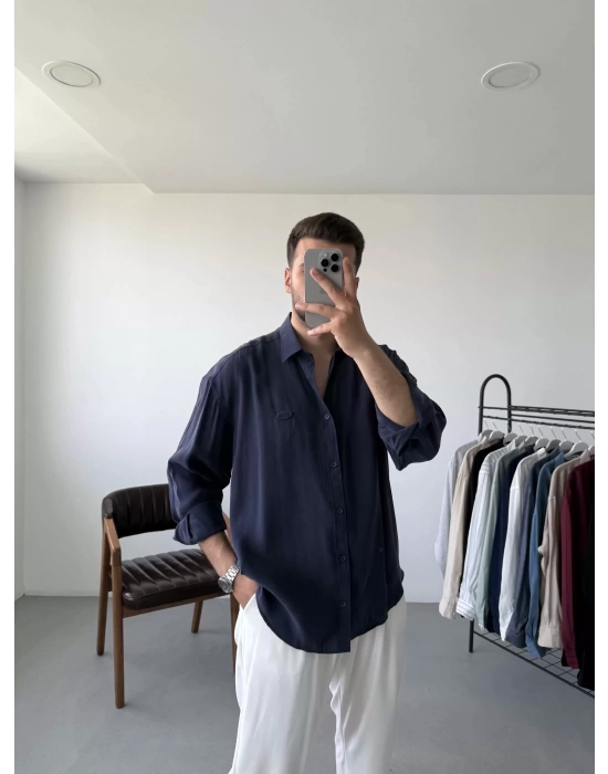 Modal Kumaş Oversize Gömlek