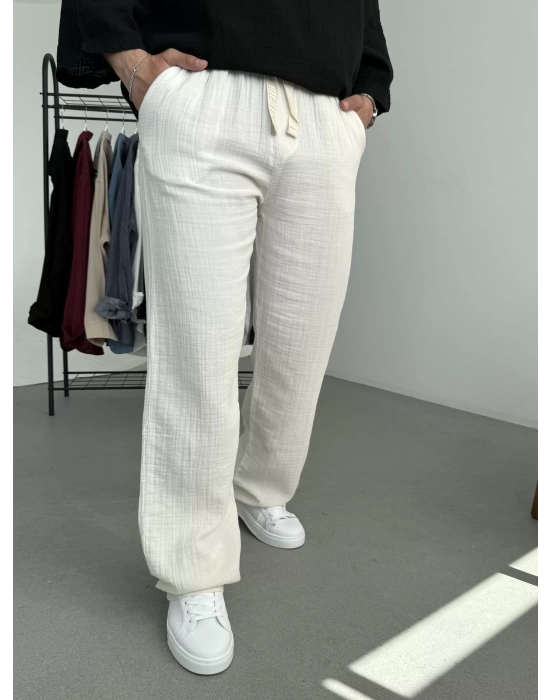 Müslin Kumaş Oversize Pantolon