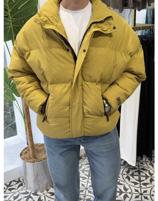 Oversize Dolgulu Mont