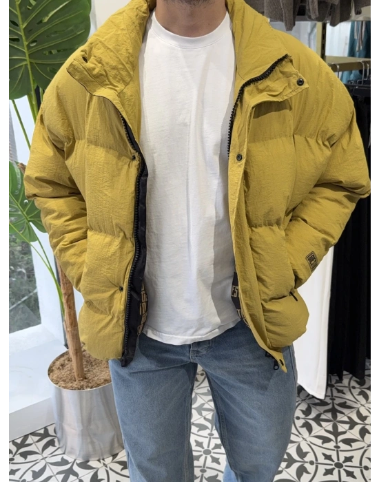 Oversize Dolgulu Mont