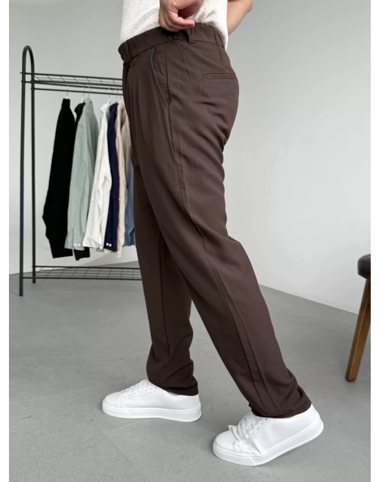 Pileli Baggy Kumaş Pantolon